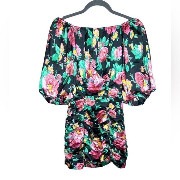 NWT For Love & Lemons 🍋 Jolie ruched mini dress size Small - Picture 5 of 11